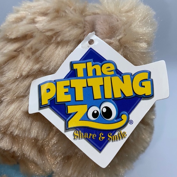 The Petting Zoo Fluffy Tan Plush Stuffed Bear 13” - Picture 2 of 12